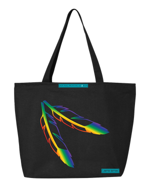 Open image in slideshow, Pride Feather Tote Bag Limited Edition
